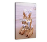 NFFBGFD Booked And Busy Poster Canvas Poster Wall Art Print Picture Paintings 20x30inch(50x75cm)