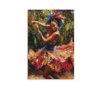 NFFBGFD Brazilian Forró Dancer Canvas Poster Bedroom Decor Landscape Office Room Decor Gift 16x24inch(40x60cm)