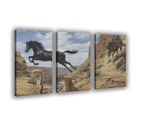 NFFBGFD Cowboy Trying To Catch A Canvas Poster Wall Art Print Picture Paintings 12x18inch(30x45cm)