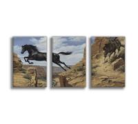 NFFBGFD Cowboy Trying To Catch A Canvas Poster Wall Art Print Picture Paintings 20x30inch(50x75cm)