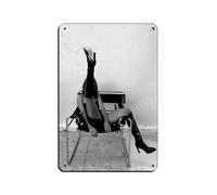 NFFBGFD Cowgirl High Heels Print Retro Poster Metal Tin Sign Chic Art Retro Iron Painting Bar People Cave Cafe Family Garage Poster Wall Decoration 8x12inch(20x30cm)