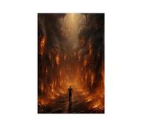 NFFBGFD Escape from Hell Art Print Canvas Poster Bedroom Decor Landscape Decor Gift 08x12inch(20x30cm)