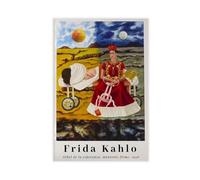 NFFBGFD Frida Kahlo Tree of Hope Remains Strong Canvas Poster Bedroom Decor Landscape Decor Gift 16x24inch(40x60cm)