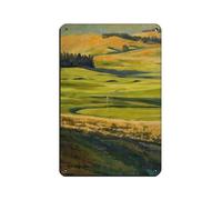 NFFBGFD Golf Vintage Painting Landscape Art Print Tin Sign Vintage Metal Pub Club Cafe Bar Home Wall Art Decoration Poster Retro 8x12inch(20x30cm)