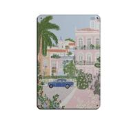NFFBGFD Havana City Wall Art Print Retro Poster Metal Tin Sign Chic Art Retro Iron Painting Bar People Cave Cafe Family Garage Poster Wall Decoration 8x12inch(20x30cm)