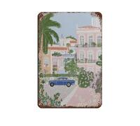 NFFBGFD Havana City Wall Art Print Tin Sign Vintage Metal Pub Club Cafe Bar Home Wall Art Decoration Poster Retro 8x12inch(20x30cm)