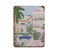 NFFBGFD Havana City Wall Art Print Tin Sign Vintage Metal Pub Club Cafe Bar Home Wall Art Decoration Poster Retro 12x16inch(30x40cm)
