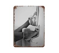 NFFBGFD Heels And Sneakers Print, Retro Poster Metal Tin Sign Chic Art Retro Iron Painting Bar People Cave Cafe Family Garage Poster Wall Decoration 12x16inch(30x40cm)