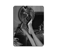 NFFBGFD High Heels Disco Ball Print Retro Poster Metal Tin Sign Chic Art Retro Iron Painting Bar People Cave Cafe Family Garage Poster Wall Decoration 12x16inch(30x40cm)
