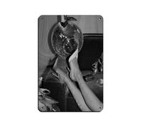 NFFBGFD High Heels Disco Ball Print Retro Poster Metal Tin Sign Chic Art Retro Iron Painting Bar People Cave Cafe Family Garage Poster Wall Decoration 8x12inch(20x30cm)