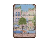NFFBGFD Old Havana Wall Art Print Retro Poster Metal Tin Sign Chic Art Retro Iron Painting Bar People Cave Cafe Family Garage Poster Wall Decoration 8x12inch(20x30cm)