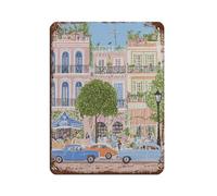 NFFBGFD Old Havana Wall Art Print Retro Poster Metal Tin Sign Chic Art Retro Iron Painting Bar People Cave Cafe Family Garage Poster Wall Decoration 12x16inch(30x40cm)