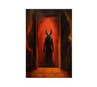 NFFBGFD Satan And Hell Art Prin Canvas Poster Wall Art Print Picture Paintings 12x18inch(30x45cm)