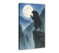 NFFBGFD The Legend of The Mountain Guardian Canvas Poster Bedroom Decor Landscape Decor Gift 08x12inch(20x30cm)