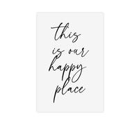 NFFBGFD This Is Our Happy Place Print Canvas Poster Wall Art Print Picture Paintings 16x24inch(40x60cm)