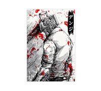 NFFNPIJ Chainsaw Man Print, Anime Art Poster Canvas Poster Bedroom Decor Landscape Decor Gift 16x24inch(40x60cm)