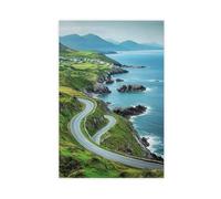 NFFNPIJ Ring of Kerry Art Print, Scenic Irish Drive Canvas Poster Wall Art Print Picture Paintings 12x18inch(30x45cm)