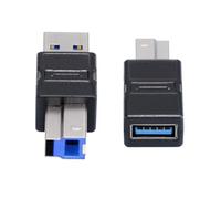 NFHK 2pcs/lot USB 3.0 Type-B Male to USB3.0 Type-A Male Female Adapter Extension 5Gbps for Disk SSD Camera Data