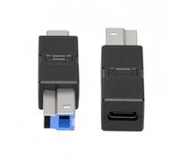NFHK 2pcs/lot USB 3.0 Type-B Male to USB3.0 Type-C Male Female Adapter Extension 5Gbps for Disk SSD Camera Data