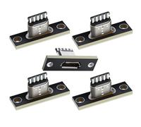 NFHK 5pcs/set DIY OEM Micro-USB 5Pin Female Type-B Socket Connector Panel Mount Type with PC Board USB 2.0 Pinout