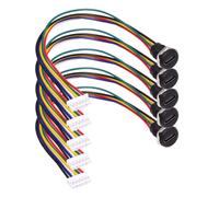 NFHK 5pcs/Set DIY OEM Type C Female Socket to 6Pin Header Cable Pitch=2.0mm Panel Mount DC 5V/20V PD Power