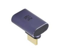 NFHK 90 Degree Right Angled Vertical Magnetic 8K Type-A HDMI 2.1 Male to Female Straight Video Adapter for HDTV Laptop