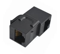 NFHK Adapter 90 Degree Up Angled UTP CAT6 Keystone Coupler RJ45 Female to Female UTP CAT6 Keystone inline Coupler Black
