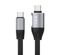 NFHK Cable Type-C USB-C Male to Male USB 3.1 10Gbps & PD OTG Audio Female Port Flat Slim FPC Data Cable for Laptop Phone