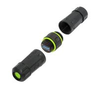 NFHK Connector M20 Locking IP68 Waterproof Type-A USB3.0 5Gbps USB-A Female to USB-A Female Extension Adapter Coupler