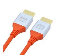 NFHK HDMI 4K to HDMI Ultra Soft High Flex HDTV Cable Hyper Super Flexible Cord High Speed Type-A Male to Male for Computer HDTV 50cm