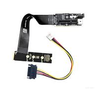 NFHK M.2 NGFF NVMe M-Key Right Angled Type 90 Degree to PCI-E X1 X4 X8 X16 Cable Graphics Card Extension Adapter PCI-Express for M2 2260 2280
