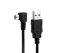 NFHK Mini USB B Type 5pin Male Left Angled 90 Degree to USB 2.0 Male Data Cable 6ft 1.8m