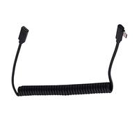 NFHK Stretch Coiled USB-C Keyboard Mouse Cable for Gaming Keyboard Type-C Male to Female Extension Cable Power & Data