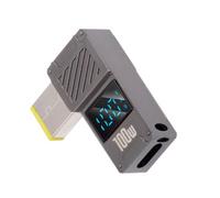 NFHK USB C to DC Adapter,USB C Female to DC 11.0x4.5mm Barrel Jack Plug PD 100W Laptop Fast Charging Adapter with Wattage Display