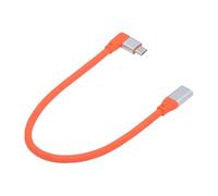 NFHK USB3.2 Male to Female Extension Cable 20Gbps 90 Degree Left Right Angled Ultra Soft High Flex with 100W and 8K 5K USB4.0 Type-C Compatible with Thunderbolt3/4 (30cm)