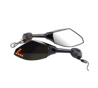 NFJIDG Motorcycle Signal Lamp 2Pcs Motorcycle Rearview Mirror Side View Led Turn Signal Indicator Lights For