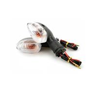 NFJIDG Motorcycle Signal Lamp 2PCS Motorcycle Turn Signal Light Indicator Lamp For YZF R1 R6 R125 R25 R3 FZ-6N XJ6 Front Blinker Blub Universal