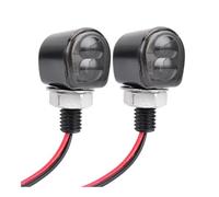 NFJIDG Motorcycle Signal Lamp Motorcycle Turn Signal Light Smoke Lens Led Indicator Lamp 12V LED Signals Lights M8 Fit For Bobber