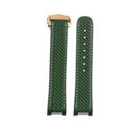 NFJNFCF 0mm Rubber Watchband Compatible With Omega AT150 Seamaster 300 AQUA TERRA Diving Watches Straps Black Blue Silicone Watch Strap Bracelet(Green RK)