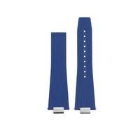 NFJNFCF 12mm Men's Watch Strap Compatible With Tissot PRX T137.407 T137.410 Super Player Fashion Rubber Watchband Quick Release Silicone Bracelet(Blue no buckle)