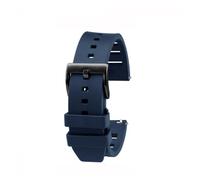NFJNFCF 20mm 22mm Fluorine Rubber Strap Compatible With Seiko IWC Waffle Strap Bracelets Fashion Universal Mens Diver Silicone Sports Watch Band(Blue-Silver buckle,20mm)