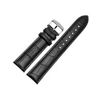 NFJNFCF 20mm 22mm Genuine Leather Watchband Compatible With Casio BEM-501 506 307 EDIFICE Series EFB-530 MTP-1303 Watch Band Bracelet Black Brown(Black sk,20mm)