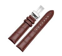 NFJNFCF 20mm 22mm Genuine Leather Watchband Compatible With Casio BEM-501 506 307 EDIFICE Series EFB-530 MTP-1303 Watch Band Bracelet Black Brown(Brown,22mm)