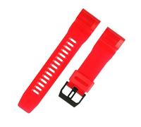 NFJNFCF 24mm TPU Strap Outdoor Sports Resin Silicone Strap Compatible With GA-2000/2300 GA-2200M-1A/4A Silicone Watchband Men Bracelet Accessories(Transparent Red)