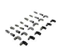 NFJNFCF 5PCS 3mm 4mm 5mm 6mm M3 M4 M5 M6 1/8" BSP Male Thread Hose Tube One Touch Air Pneumatic Pipe Fitting Push in Quick Connector(5-M6,PL)