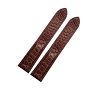 NFJNFCF Black Brown Blue Watchband Compatible With Cartier Crocodile Strap Genuine Leather Solo Key London Calibo Men's Bracelet 20 22 23 24 25(Brown-no buckle,24mm)