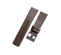 NFJNFCF Clear Texture, Smooth And Comfortable Cow Leather Watchbands Compatible With Diesel Dz7332 Dz7314 Dz7311 Sweatproof Strap 22 24 26 28 30mm(Coffee-Black-K3,32mm)