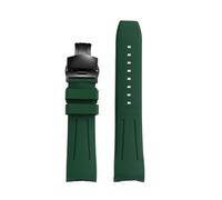 NFJNFCF Compatible With Citizen Skyhawk The Second Generation JY8074 JY8085 Fashion Movement Rubber Watch Strap 22mm Man Curved Arc Mouth Watchband(Silver white,22mm)