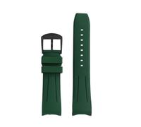NFJNFCF Compatible With Citizen Skyhawk The Second Generation JY8074 JY8085 Fashion Movement Rubber Watch Strap 22mm Man Curved Arc Mouth Watchband(GREEN BLUE,22mm)