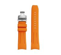 NFJNFCF Compatible With Citizen Skyhawk The Second Generation JY8074 JY8085 Fashion Movement Rubber Watch Strap 22mm Man Curved Arc Mouth Watchband(Blue Light Blue,22mm)